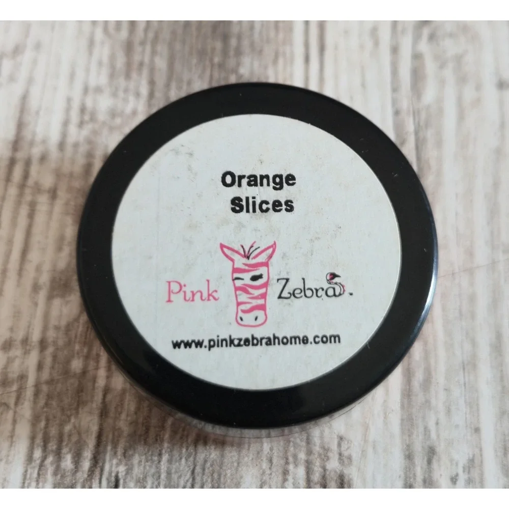 Pink Zebra Sprinkles Orange Slices Wax Melt Sample Jar 1-1/8 oz including Jar